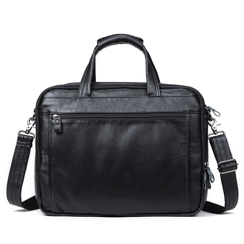 Business Men&#39;s 15.6 Inch Leather Computer Bag