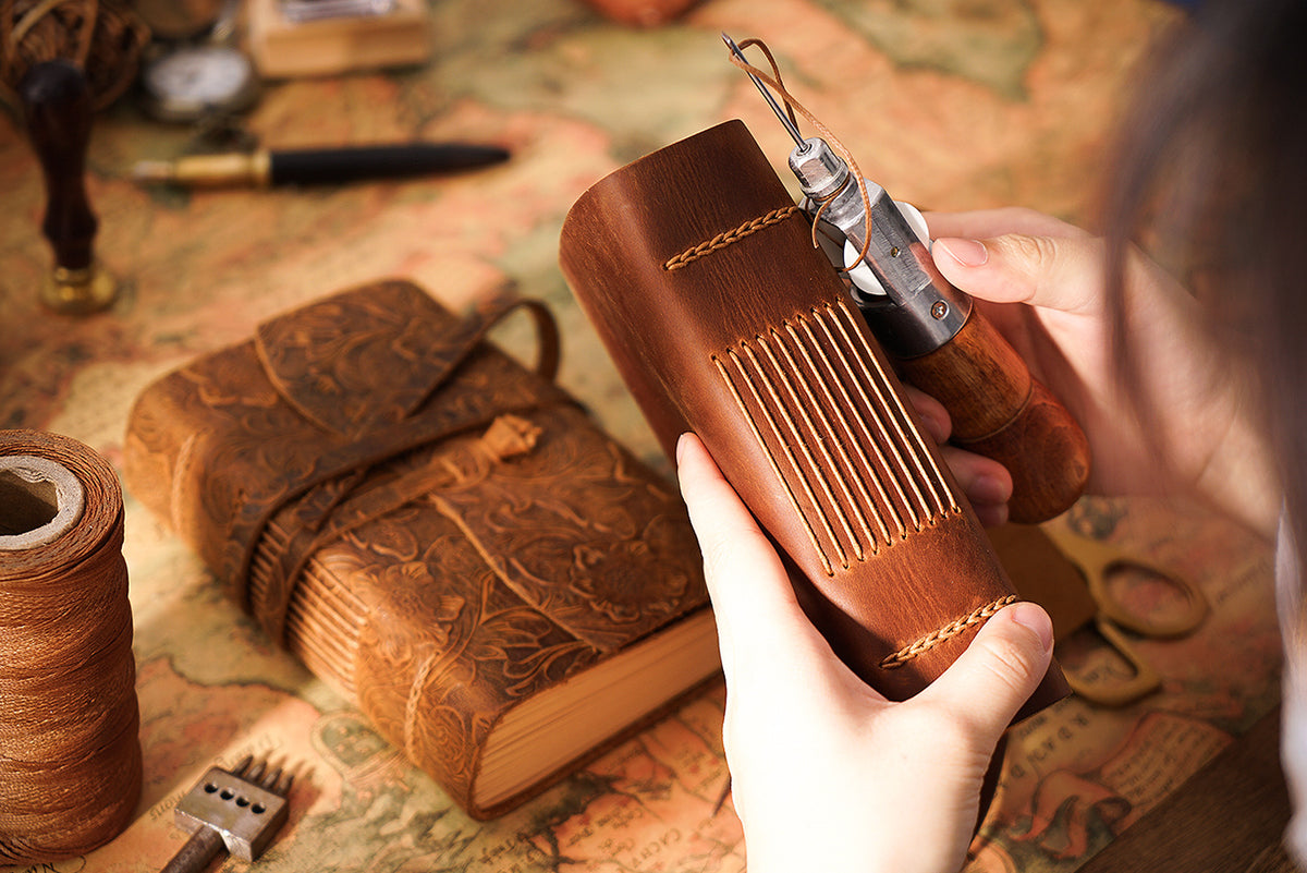 Real Cowhide Notebook Thickened Hand Account Kraft Paper Notepad