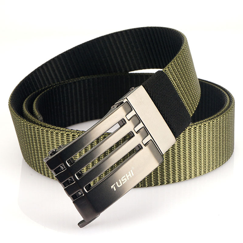 Men&#39;s Simple Rotary Automatic Buckle Belt