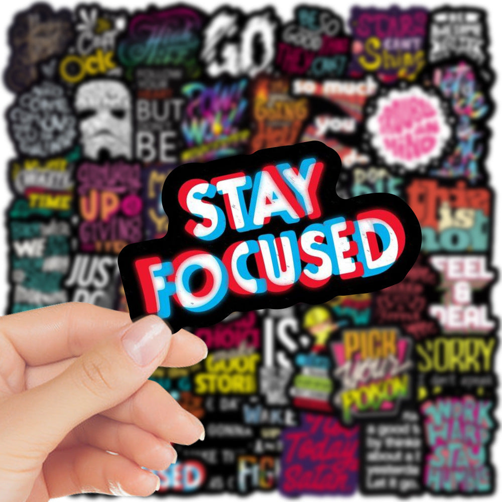 New Inspirational Graffiti Text Sticker
