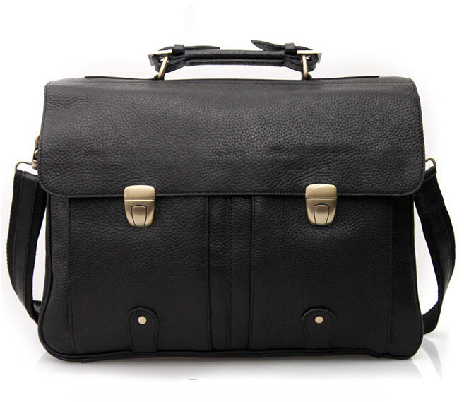 Business Men&#39;s Top Layer Cowhide Briefcase