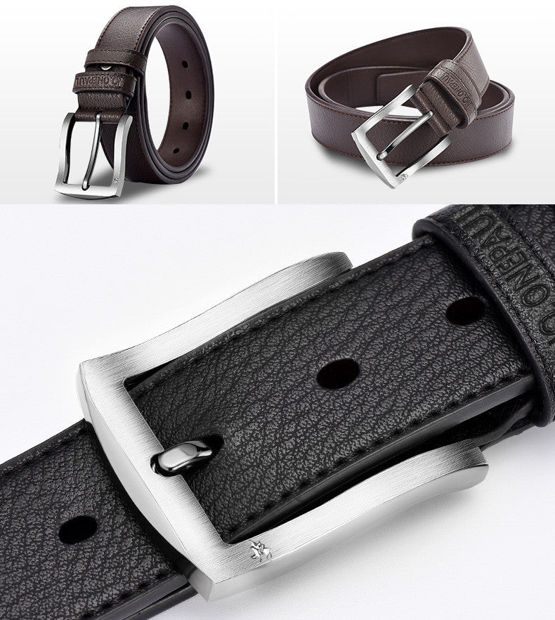 Korean Style Men&#39;s Casual Belt With Pin Buckle