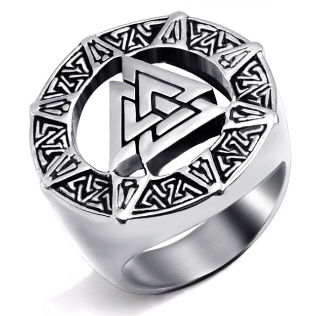 Viking warrior men&#39;s ring