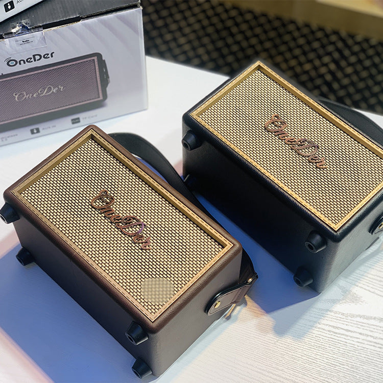 Wireless Desktop Portable Vintage Wood Bluetooth Speaker