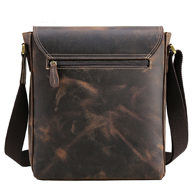 Top Layer Cowhide One-shoulder Casual Leather Men&#39;s Bag