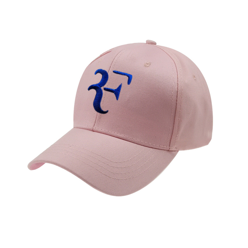 F embroidery multicolor baseball cap