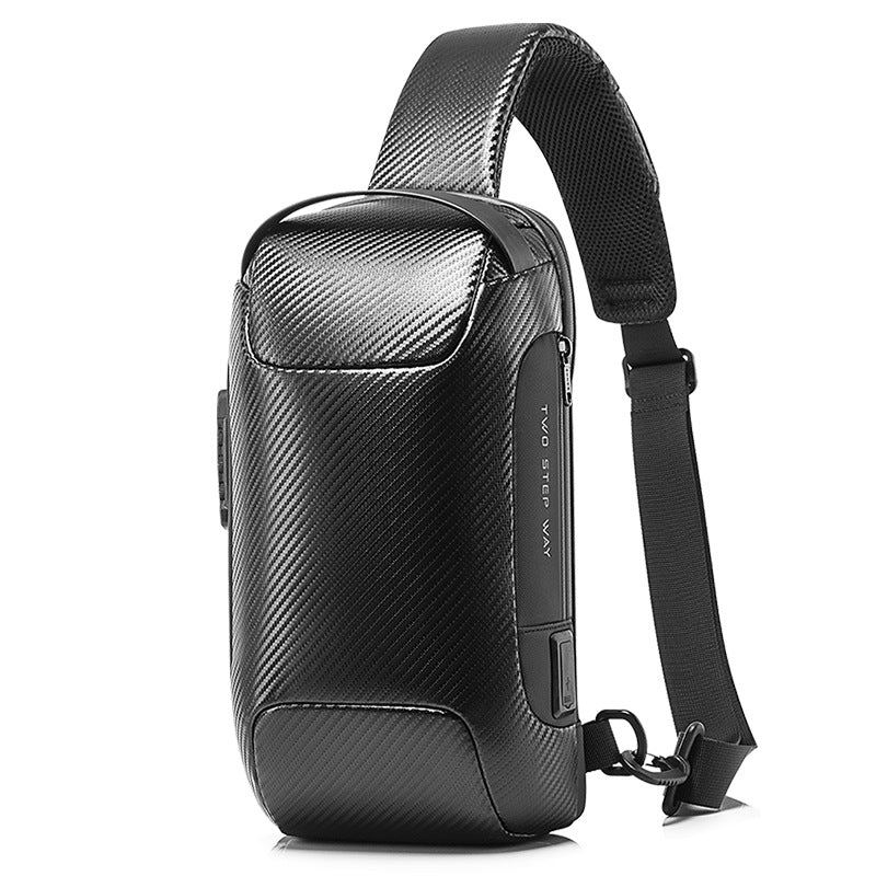 Men&#39;s waterproof shoulder bag men&#39;s business Korean messenger bag men&#39;s trend chest bag