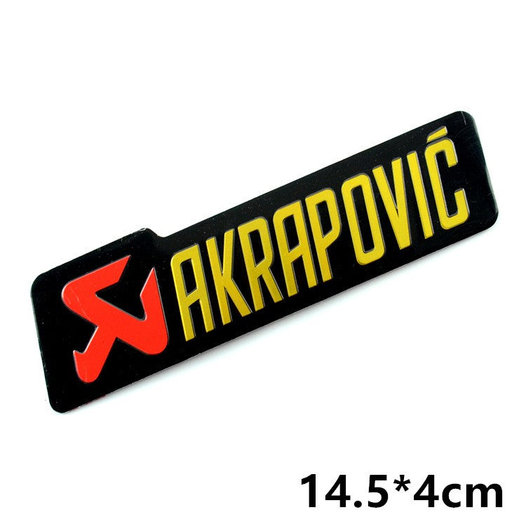 Motorcycle exhaust pipe high temperature sticker