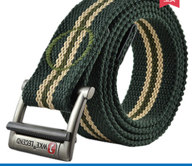 Outdoor leisure canvas belt