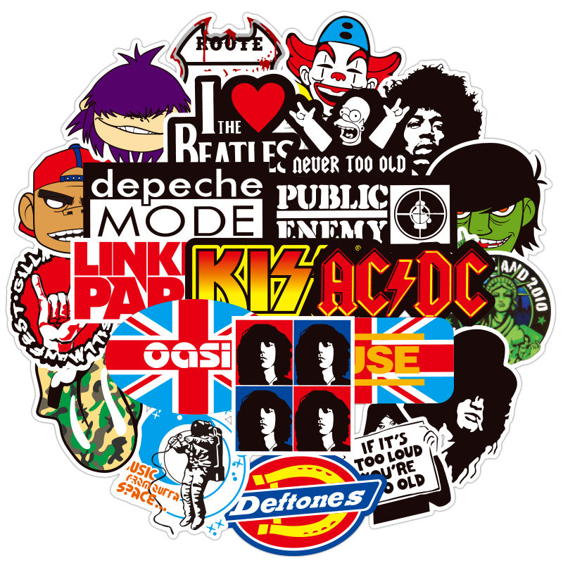 Removable notebook scooter sticker