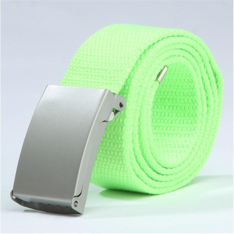 Candy color fashion new unisex pants with canvas belt men&#39;s belt