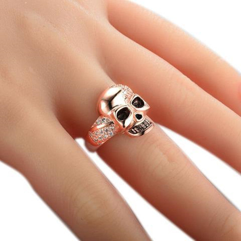 Skull ghost head ring
