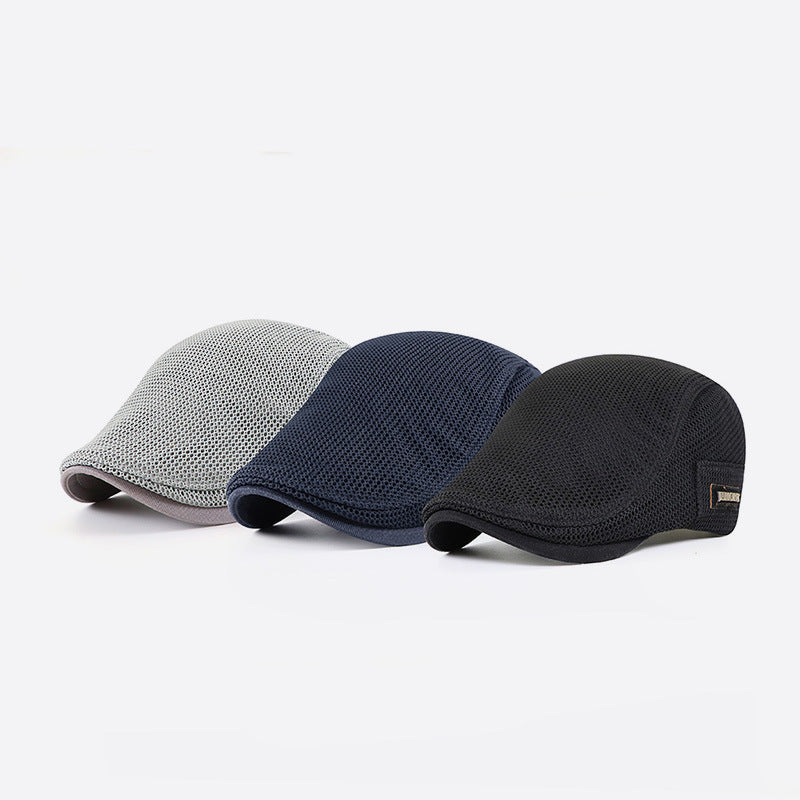 New Style Caps Men&#39;s Mesh Breathable Beret Women&#39;s
