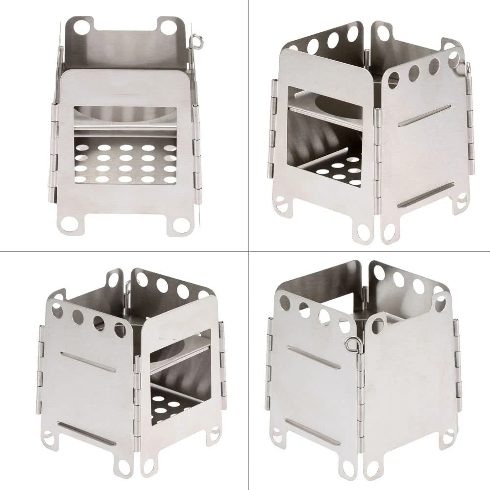 Camping Stainless Steel Folding Wood Stove