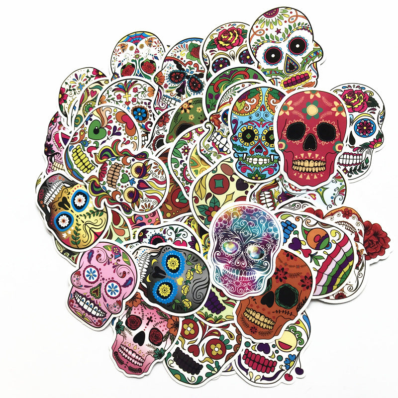 Scary Skull AliExpress Personality Graffiti Sticker
