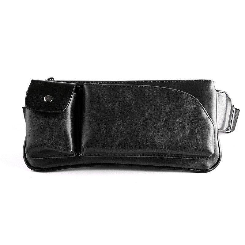 Men&#39;s Retro Chest Bag Messenger Bag Sports Small Bag Casual Waist Bag