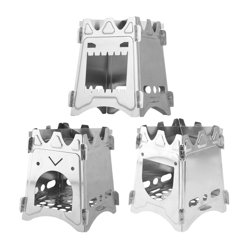 Outdoor Camping Folding Stainless Steel Wood Stove