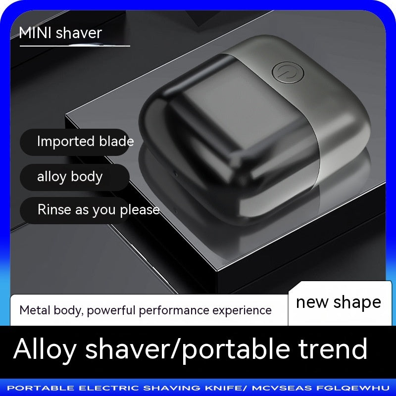 Mini Shaver Double-headed Portable USB Charging Waterproof Men&#39;s Household