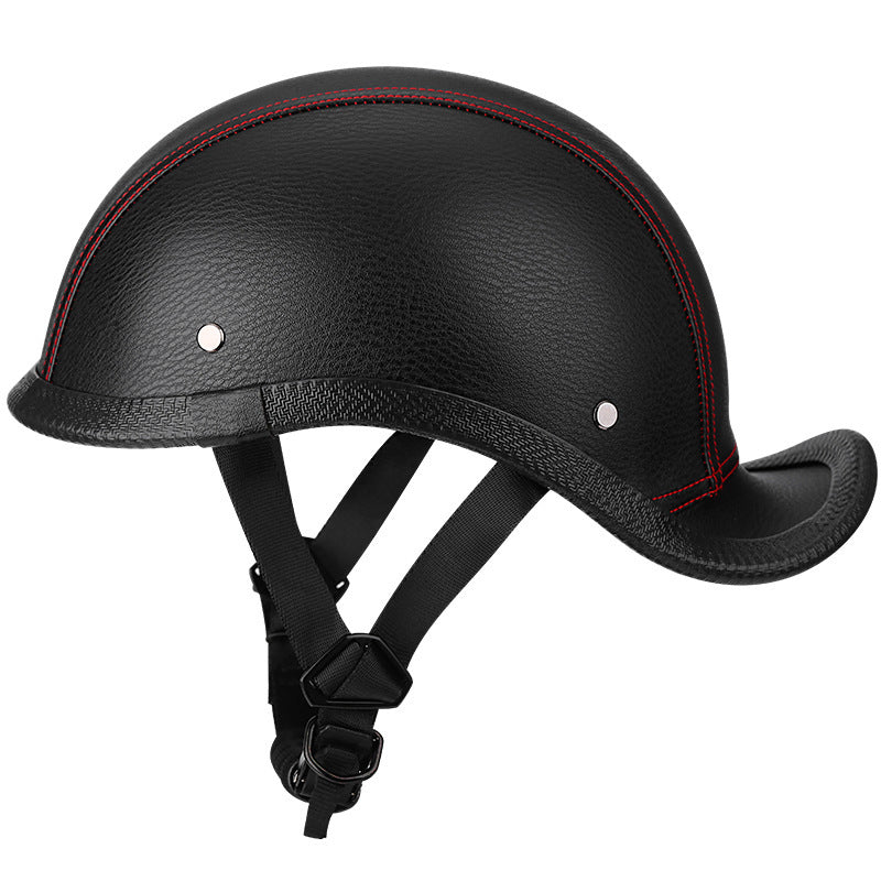 Standard PU Leather Retro Helmet
