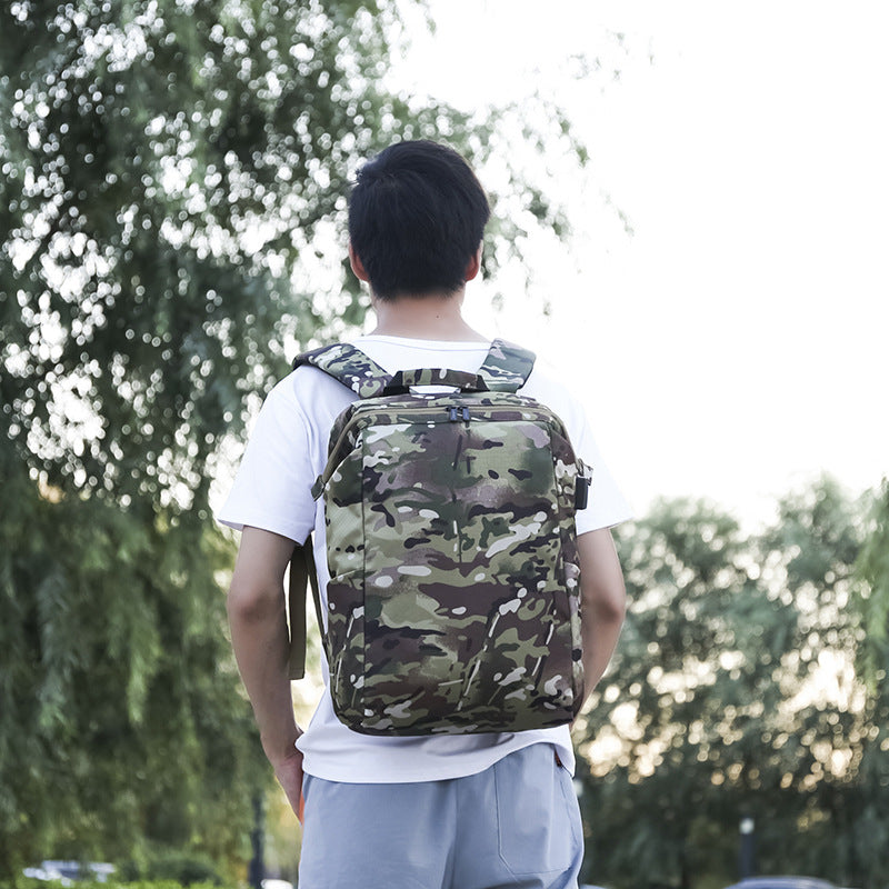 Men&#39;s backpack fashion leather backpack