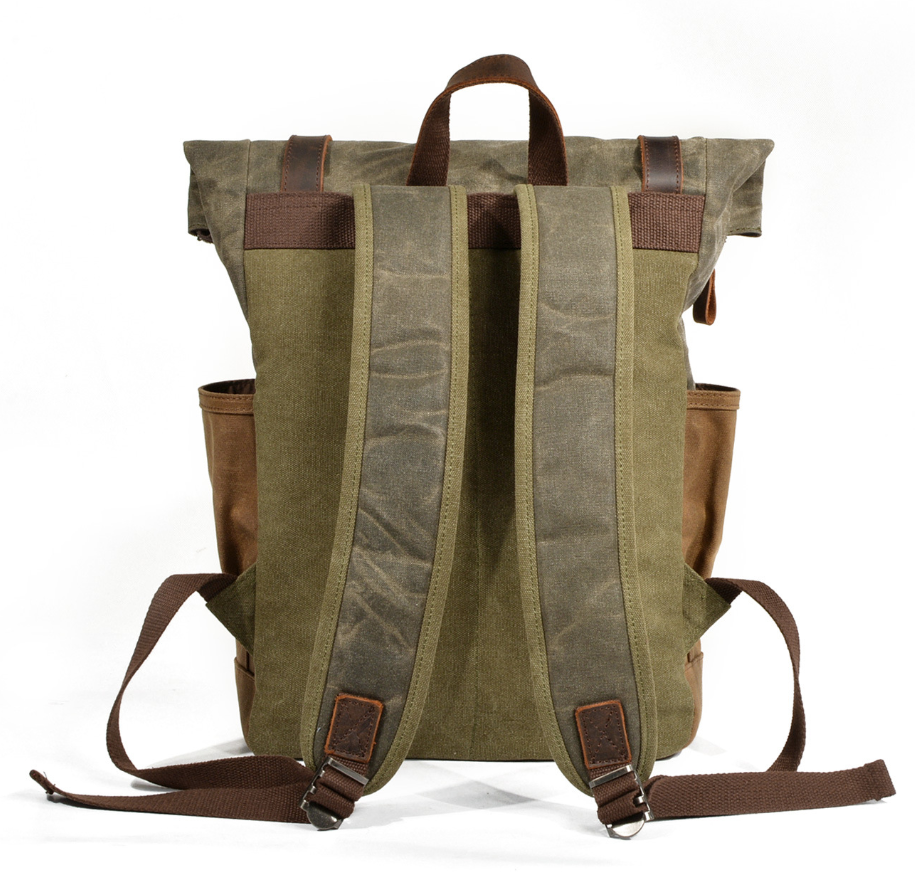 Oil wax canvas mountaineering bag