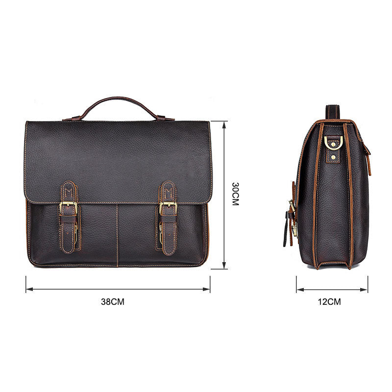 Men&#39;s Retro Casual Leather Business Briefcase