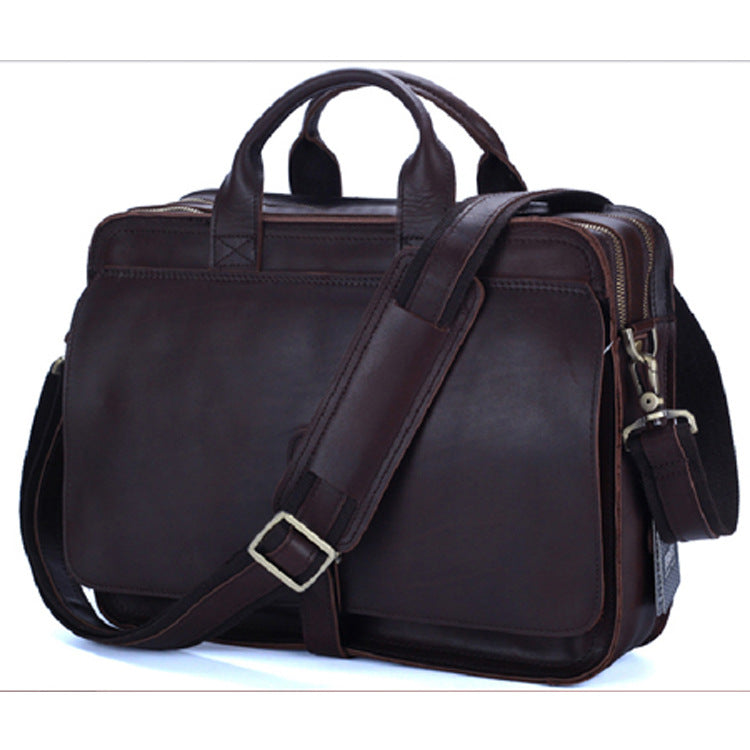 Fashion Genuine Leather Men&#39;s Briefcase