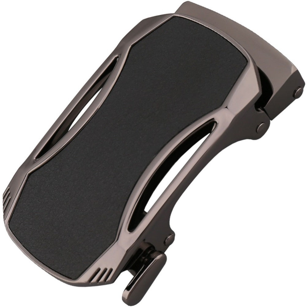 Men&#39;s belt leather automatic buckle leather belt