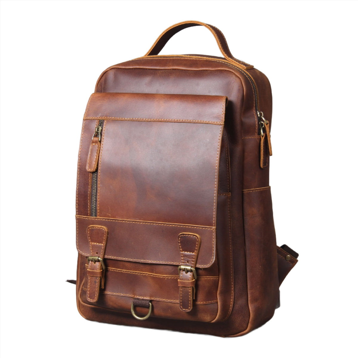 Head Layer Cowhide Backpack Leather Women