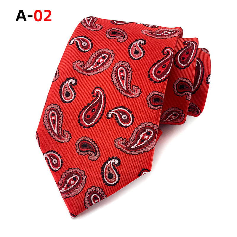 European And American Paisley Polyester Jacquard Men&#39;s Tie