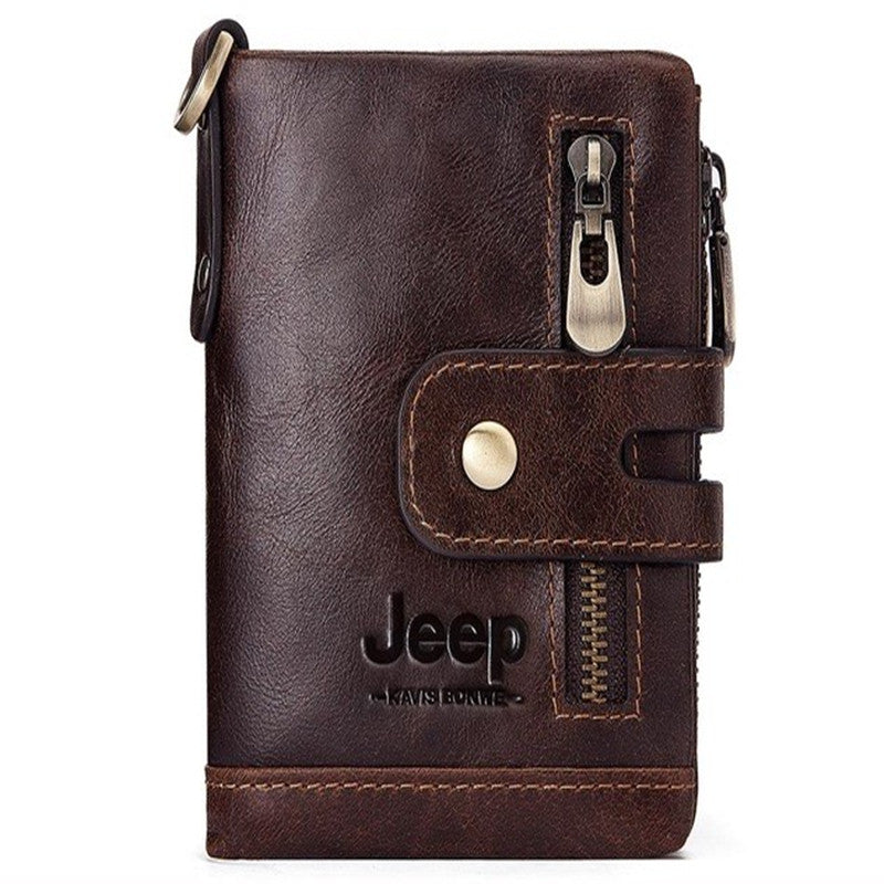 Leather men&#39;s wallet coin purse