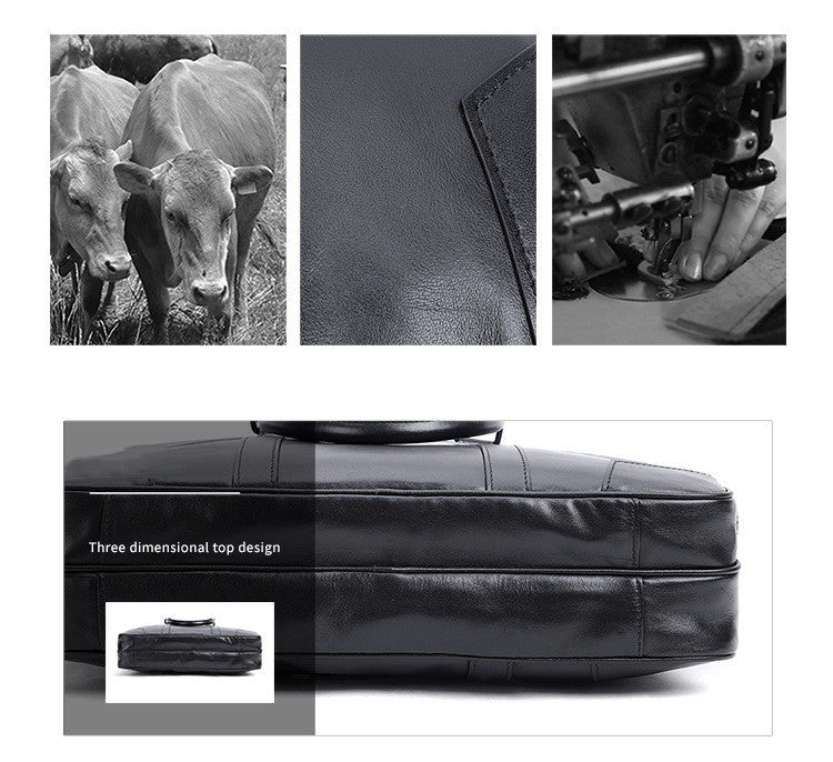 Leather Men&#39;s briefcase