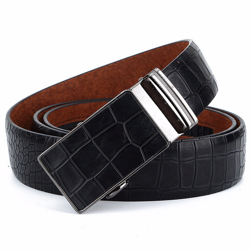 Men&#39;s Belt Korean Style Automatic Buckle