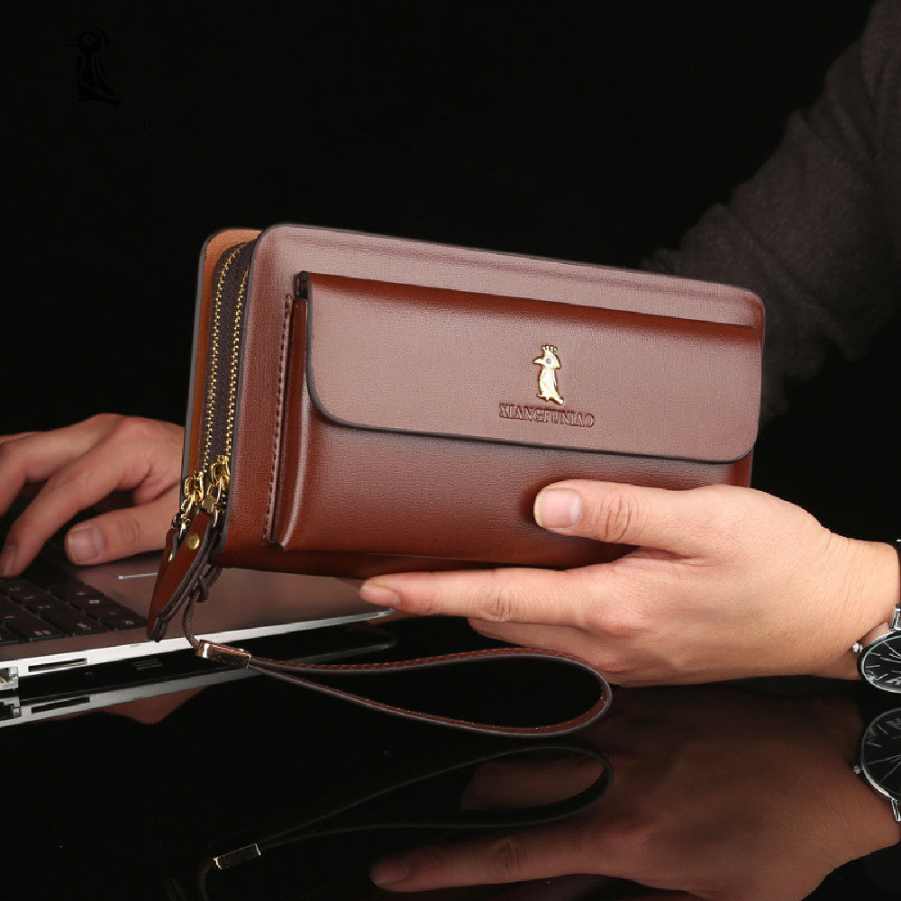 Men&#39;s Fashion Business Zipper Wallet