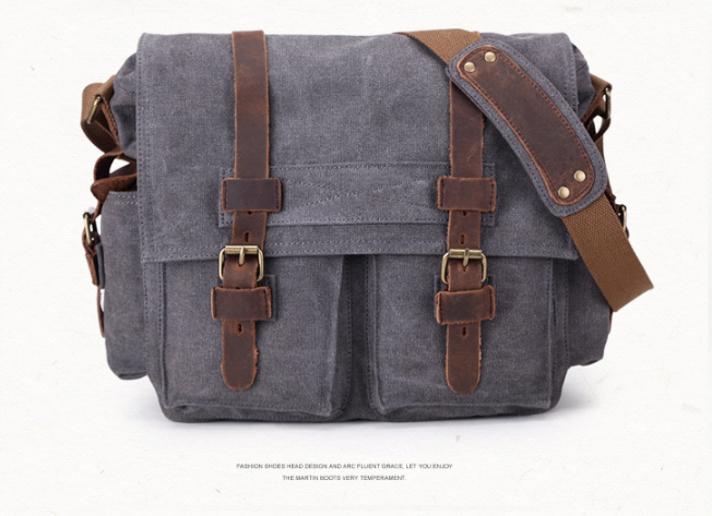 Men&#39;s canvas shoulder bag
