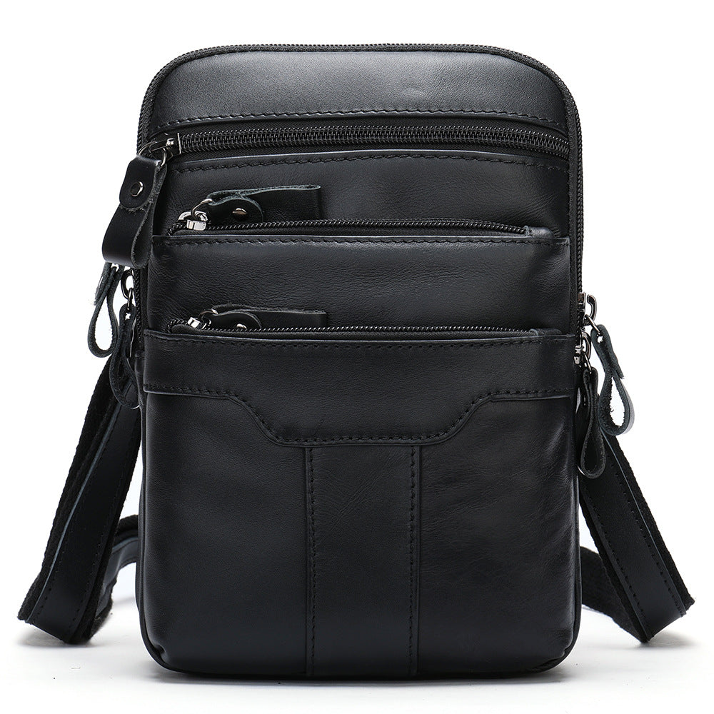 Vintage cowhide messenger bag