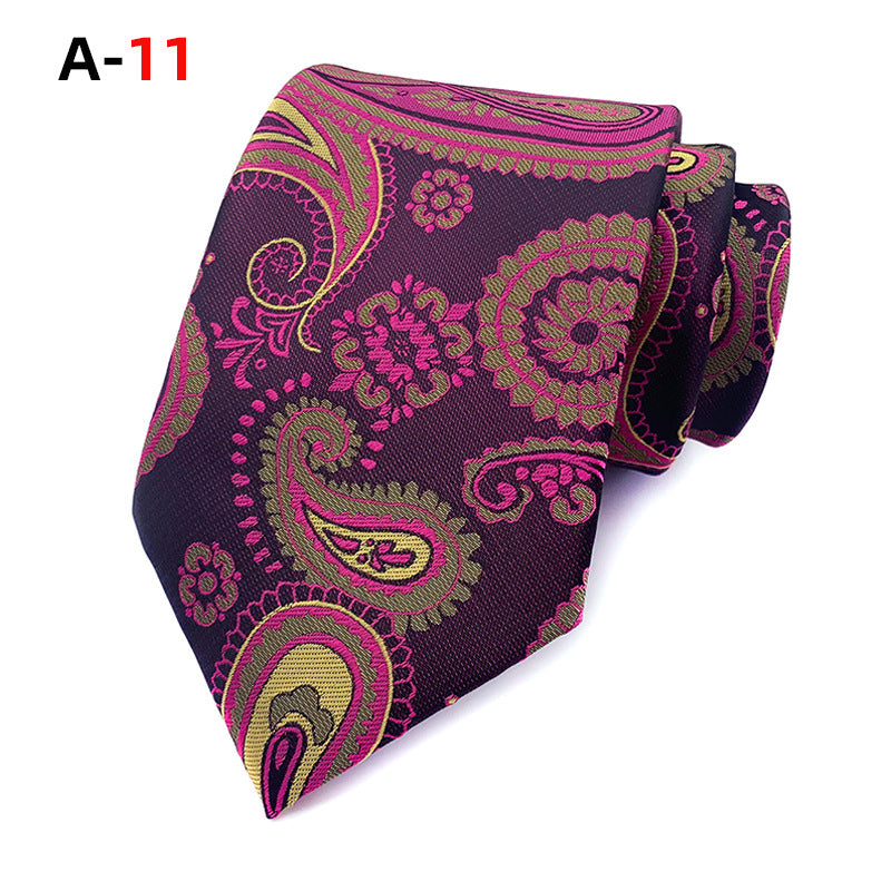 European And American Paisley Polyester Jacquard Men&#39;s Tie
