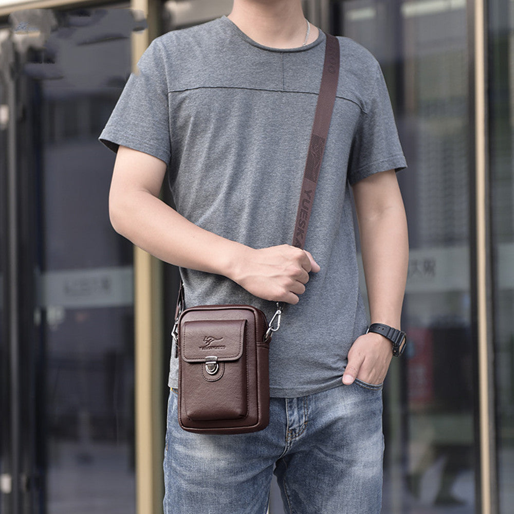 Men&#39;s Fashion Casual Mobile Phone Bag Messenger Bag