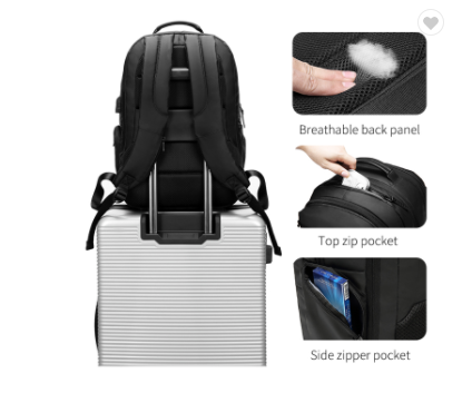 Backpack Trend Backpack Men&#39;s Waterproof Travel Computer Backpack Korean College Student Schoolbag