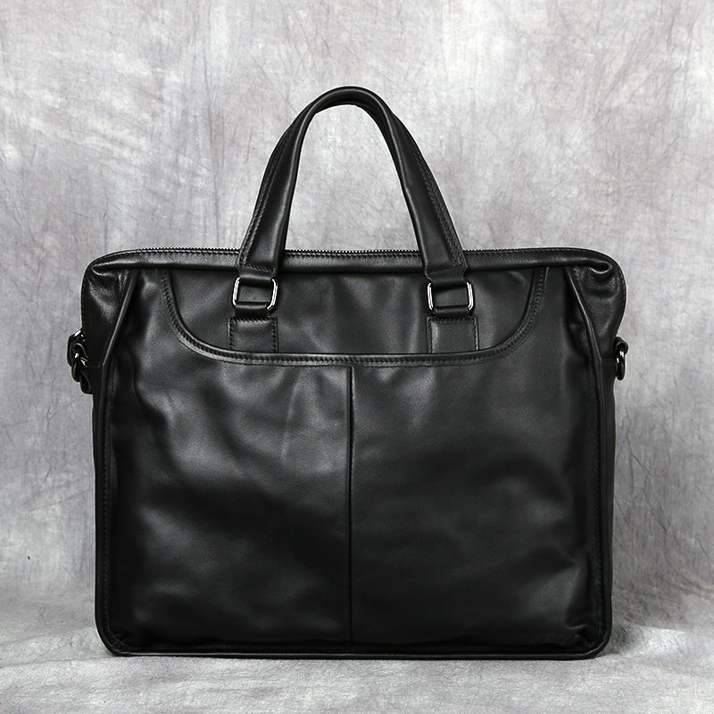 Men&#39;s Portable Leather Leisure Briefcase
