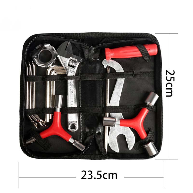 Bicycle Multi-function Repair Kit Combination Set Wrench Screwdriver Pry Tire Rod