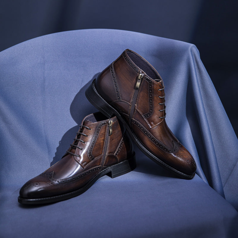 Men&#39;s Business Suit Leather  Boots