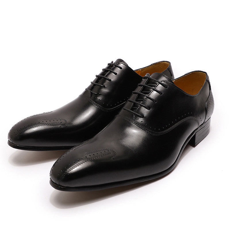 Business Leather Leather Lace Up Office Official Wedding Shoes