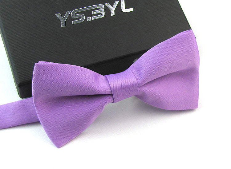 Matte Men&#39;s Solid Color Wedding Bow Tie Gentleman Polyester