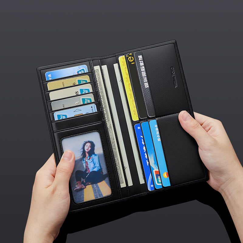 Cowhide Men&#39;s Wallet Business Casual All-match