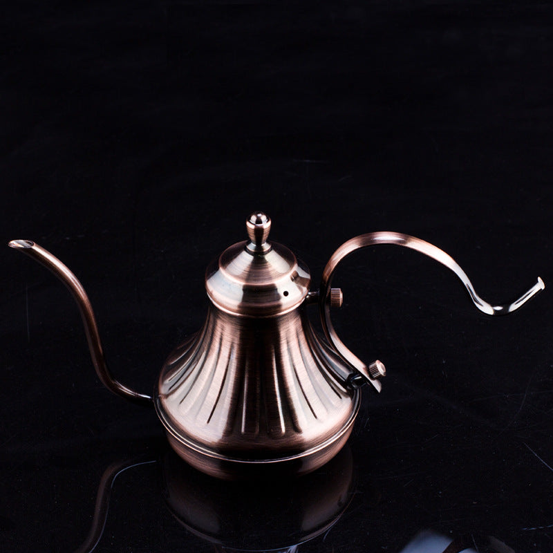 Stainless Steel Coffee Pot European Style Hand-washed Palace Pot Long-mouth Thin-necked Pot