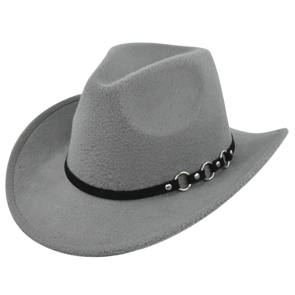 Retro Ethnic Vintage Jazz Denim Felt Hat