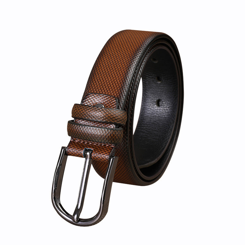 Men&#39;s PU Belt Alloy Pin Buckle Vintage