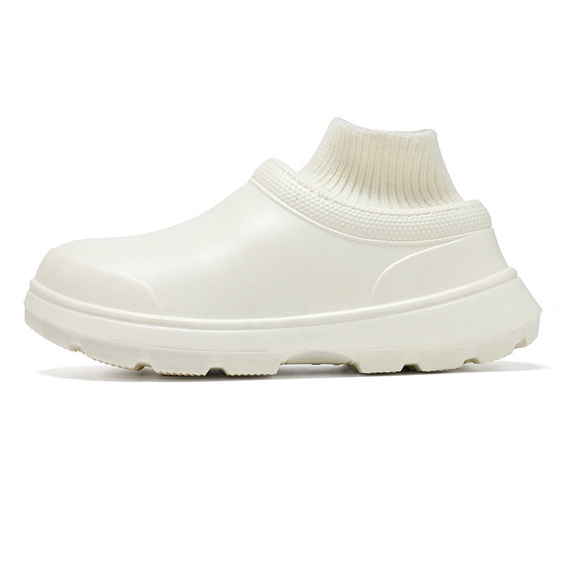 Men&#39;s And Women&#39;s Home Shoes With Thick Bottom Fashion Casual Non-slip Waterproof Chef Shoes