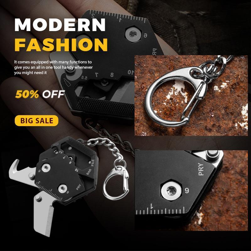 Multifunctional Hexagon Coin Pocket Knife Folding Knife Outdoor Tool